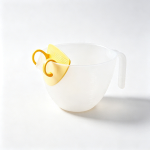 900ml Multi-Purpose Measuring & Filtering Cup with Strainer | PP Baking Jug, 15cm Wide Mouth