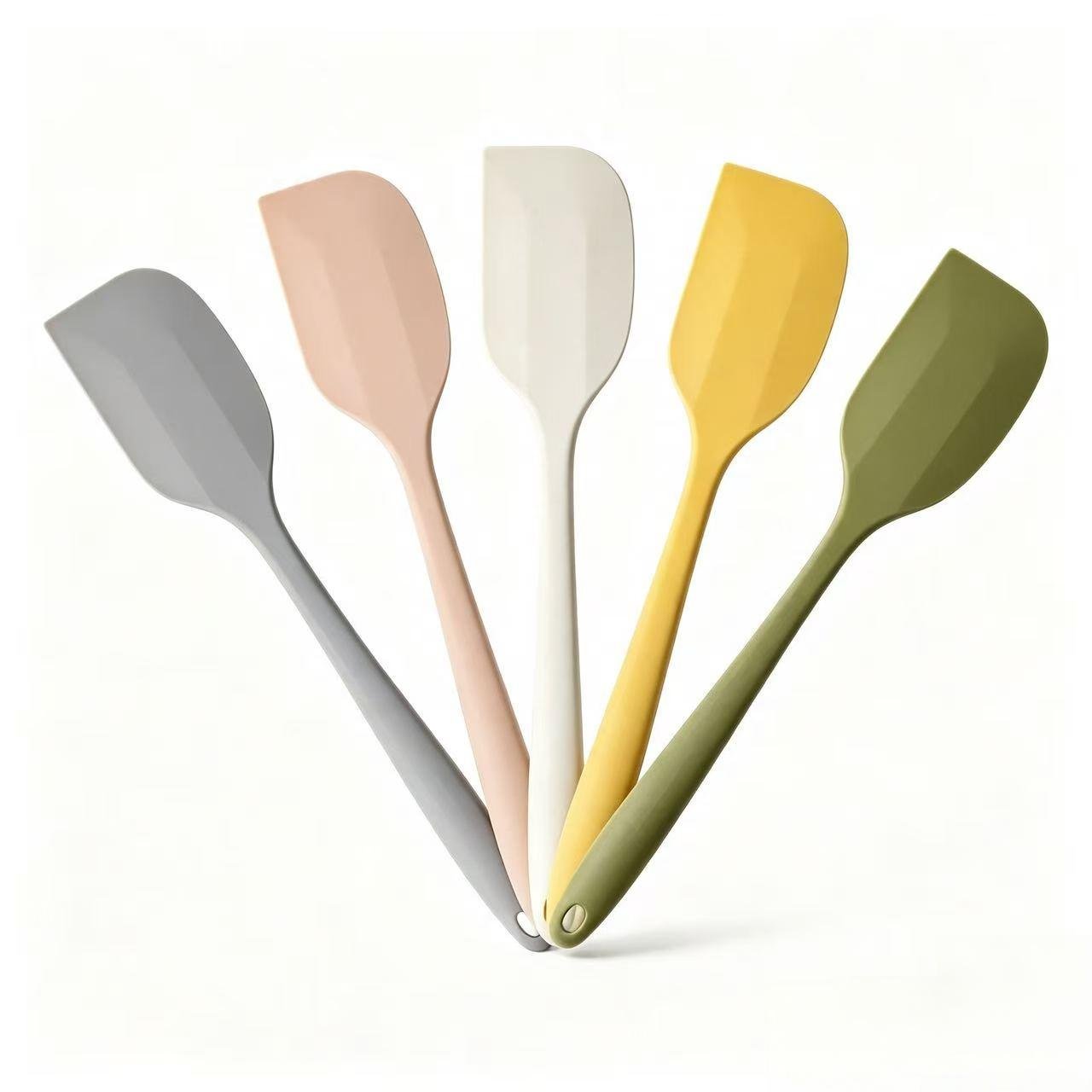 5-Piece Mini Silicone Spatula Set – 21cm Flexible Head, Heat-Resistant Baking Spatulas
