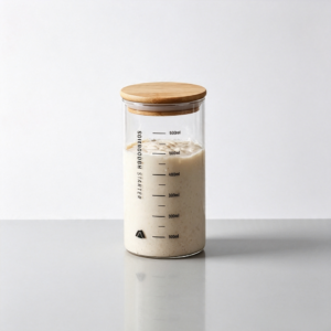 Sourdough Jar with Wooden Lid